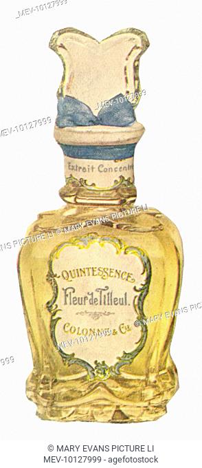 A decorative perfume bottle containing Eau de Cologne Fleur de Tilleul