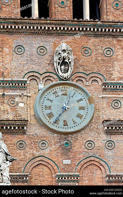 Clock at Tower of Santa Maria Maggiore Church in Rome