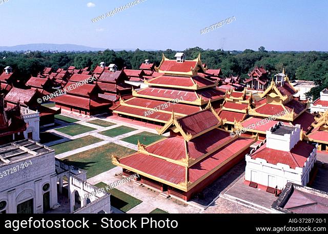 Mandalay, reconstructed Palace - Burma