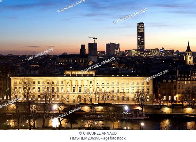 France, Paris, banks of the Seine river listed as World Heritage by UNESCO, Hotel de la Monnaie the Mint