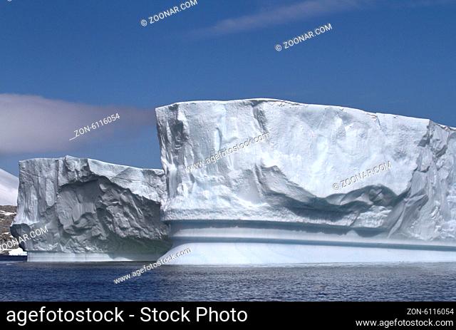 double step iceberg in Antarctic waters