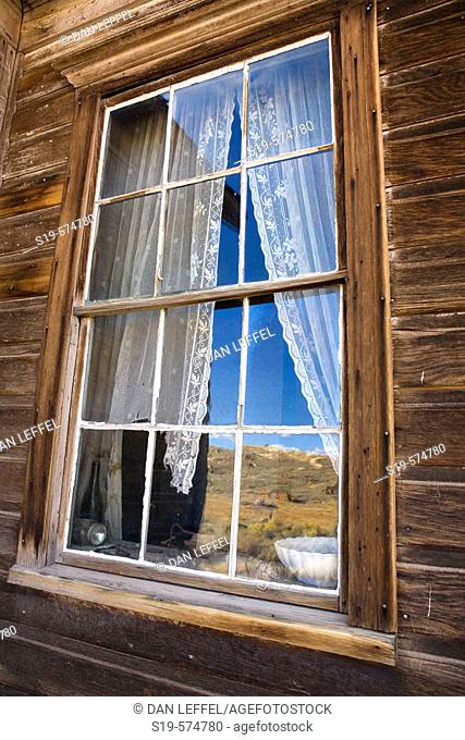 Old houset in the ghost town. Bodie State Historic Park. Bodie. California. United States