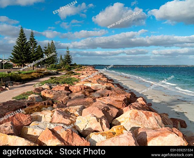 Seaside promenade of Esperance on a sunny day, Western Australia