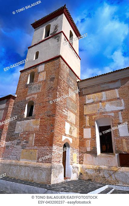 Pampaneira church at Alpujarras of Granada in Andalusia Spain