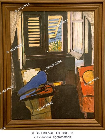 'Interior with a violin' by Henri Matisse in National Museum in Copenhagen, Denmark
