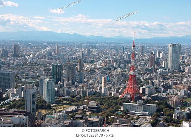 Tokyo tower, Minato ward, Tokyo Prefecture, Honshu, Japan