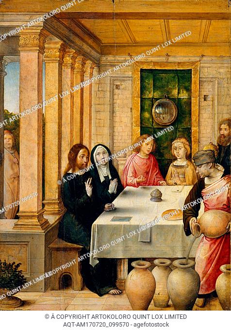 The Marriage Feast at Cana, ca. 1500â€“1504, Oil on wood, 8 1/4 x 6 1/4 in. (21 x 15.9 cm), Paintings, Juan de Flandes (Netherlandish