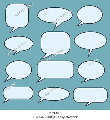 Sale speech bubbles. . Talk balloon. Set of vector illustration icons