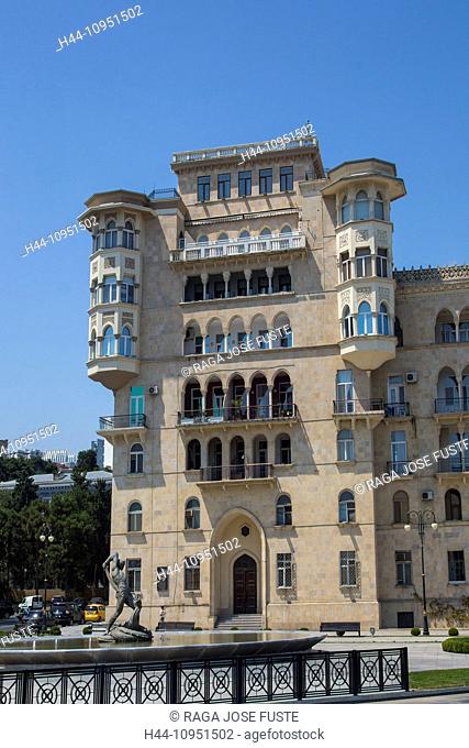Azerbaijan, Caucasus, Eurasia, Bahram Gur, Baku, building, Funikiyor, architecture, city, monument