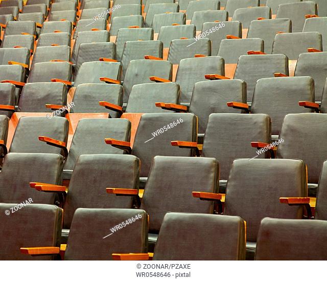 Seats at an old cinema
