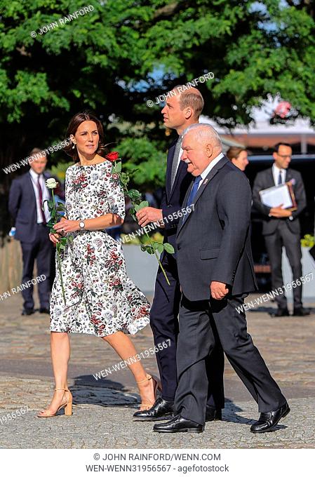 The Duke and Duchess of Cambridge visit the Gdansk shipyard during their tour of Poland and Germany Featuring: Prince William, Duke of Cambridge