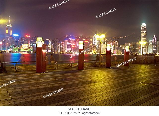 Hong Kong cityscape from Avenue of Stars