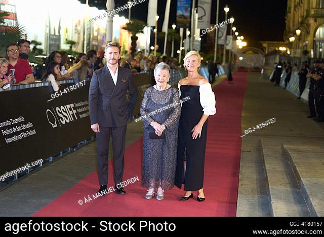 Pablo Rivero, Maria Galiana, Ana Duato attended 'Cuentame como Paso, Gala' Red Carpet during 71st San Sebastian International Film Festival at Victoria Eugenia...