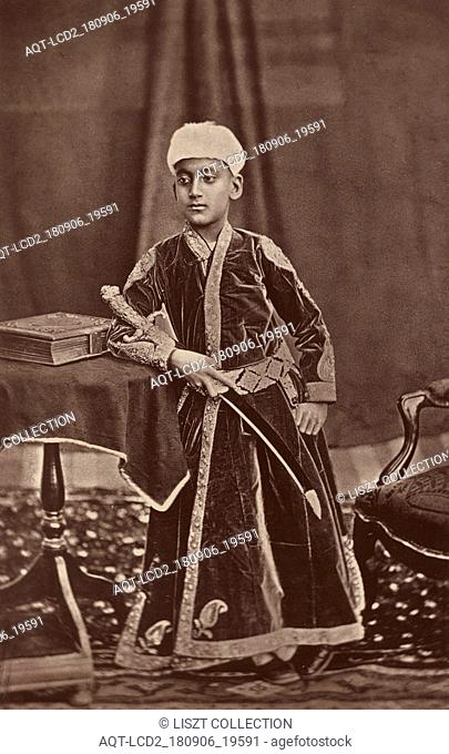 The Nizam of Hyderabad; Bourne & Shepherd (English, founded 1863); London, England; 1877; Woodburytype; 19 x 12 cm (7 1, 2 x 4 3, 4 in.)