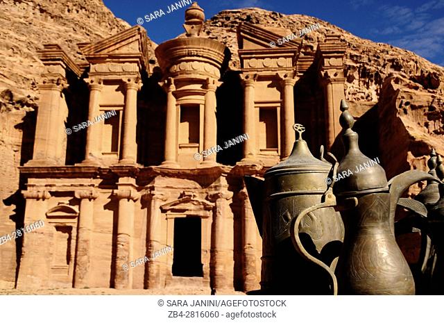 Al Deir Ad-Deir, the Monastery, Archaeological site, UNESCO World Heritage Site, Petra, Jordan, Middle East
