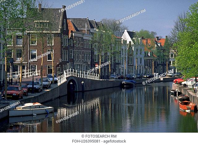 canal, colorful, peaceful, docked, boats, small
