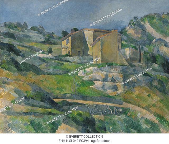 Houses in Provence: The Riaux Valley near L'Estaque, by Paul Cezanne, 1883, French Post-Impressionist painting, oil on canvas