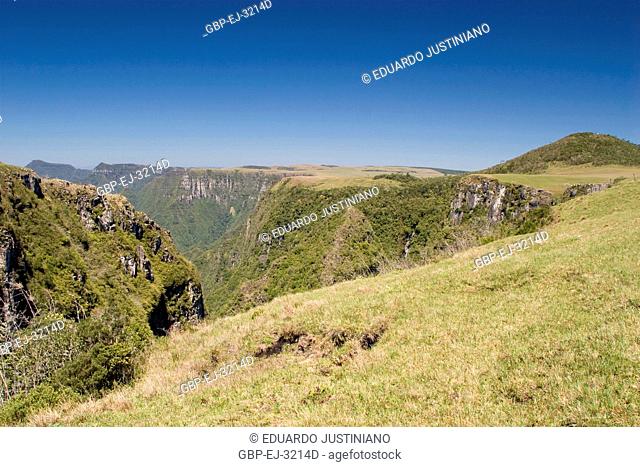 Area of Campos of Top with Scarp, Trimmed of the Mountain, Right Á Monte Negro, São José dos Ausentes, Rio Grande do Sul, Brazil