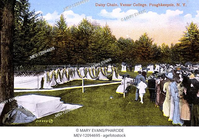 Daisy Chain, a tradition at Vassar College, Poughkeepsie, New York State, USA