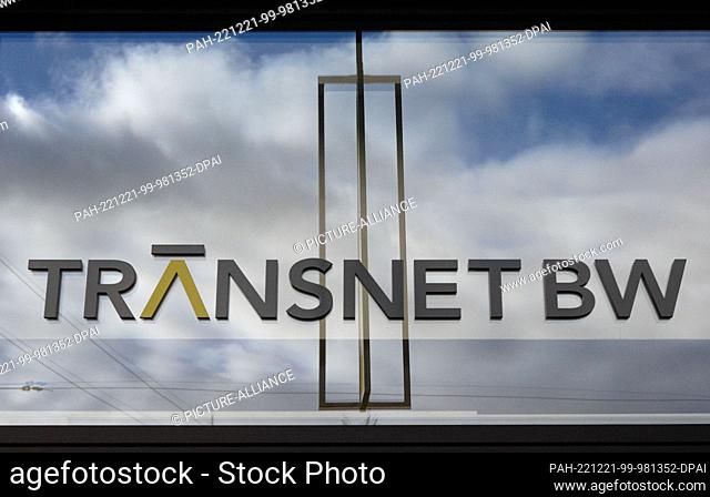21 December 2022, Baden-Wuerttemberg, Stuttgart: The logo of the electricity grid operator Transnet BW can be seen at the company's headquarters