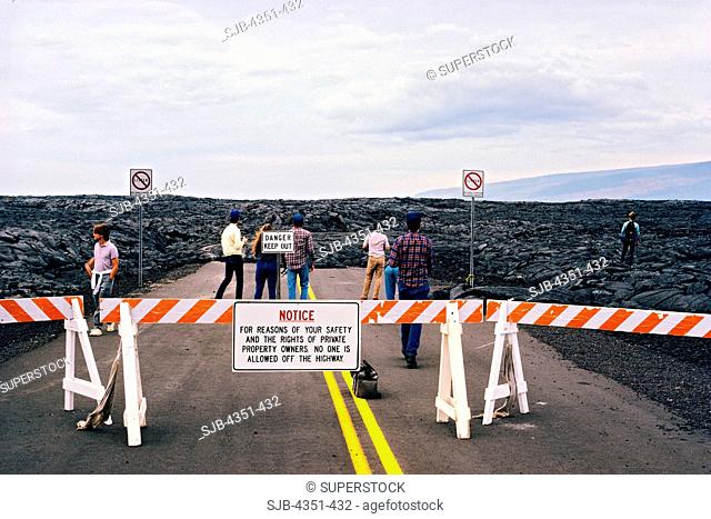 Highway Destroyed by Kilauea