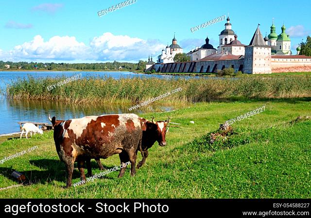 Kirillo-Belozersky monastery by day near City Kirillov, Vologda region, Russia