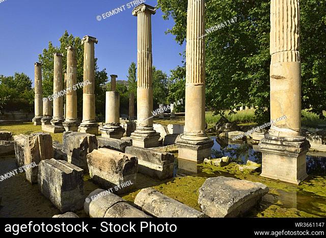Turkey, Antique of Agora at archaeological site of Aphrodisias