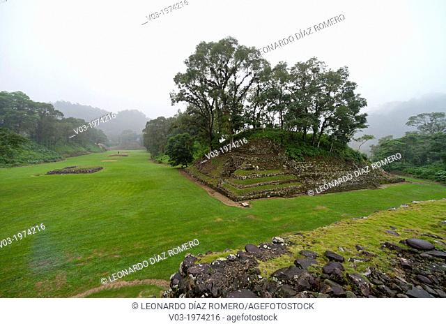 Totonaca ruins named: ""El Huajilote"", near Filobobos River, Veracruz, Mexico