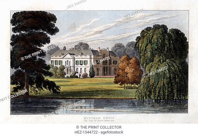 Mitcham Grove, Surrey, the seat of Henry Hoare, c1827
