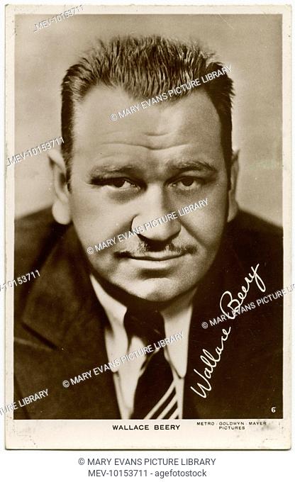 Wallace Beery (1885 - 1949), American film actor