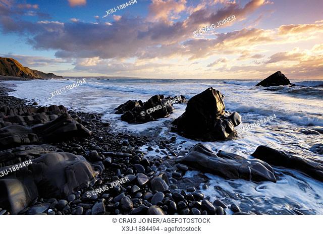 Sandymouth on the North Cornwall coast, Bude, Cornwall, England, United Kingdom
