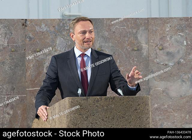 Christian LINDNER, politician, chairman of the FDP, during his speech by Dr. hc Friede Springer receives the Freedom Prize of the Friedrich Naumann Foundation...