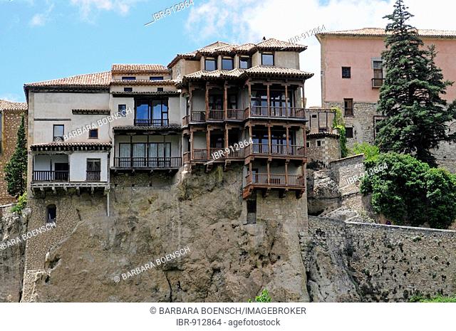 Hanging houses, las casas colgadas, UNESCO World Heritage Site, Cuenca, Castile-La Mancha, Spain, Europe