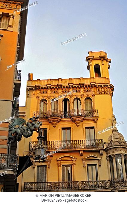 Historic building, historic centre of Barcelona, Catalonia, Spain, Europe