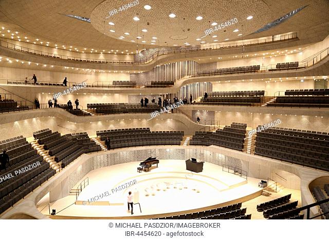 The Grand Hall, Elbe Philharmonic Concert Hall, Hamburg, Germany