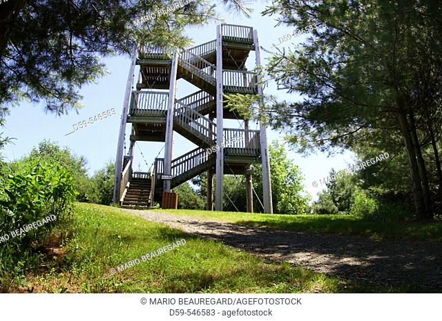 Nature observation tower, Quebec Canada
