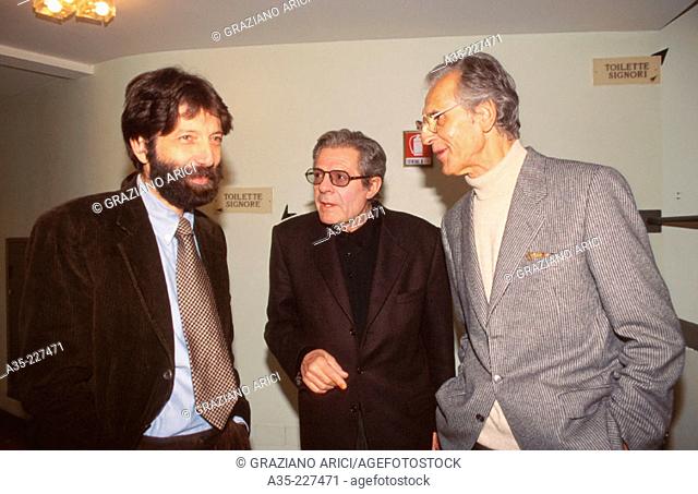 Massimo Cacciari , Macello Mastroianni and Giulio Bosetti