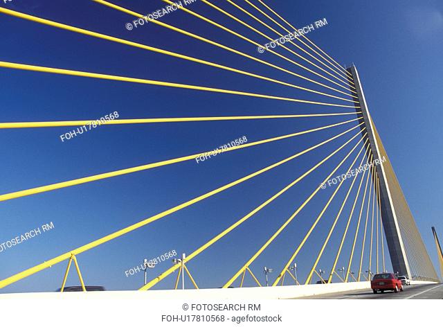 bridge, Tampa Bay, FL, St. Petersburg, Florida, Sunshine Skyway, I-275, crosses lower Tampa Bay in Saint Petersburg