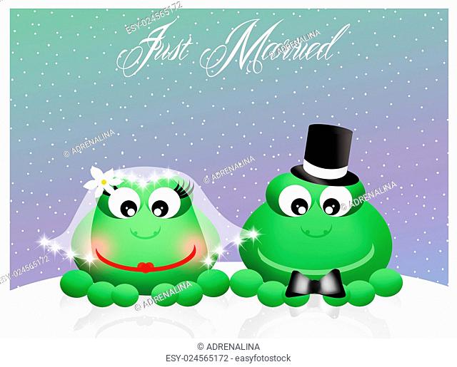 Wedding frogs