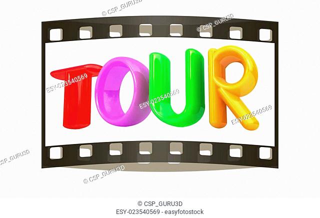 3d colorful text tour