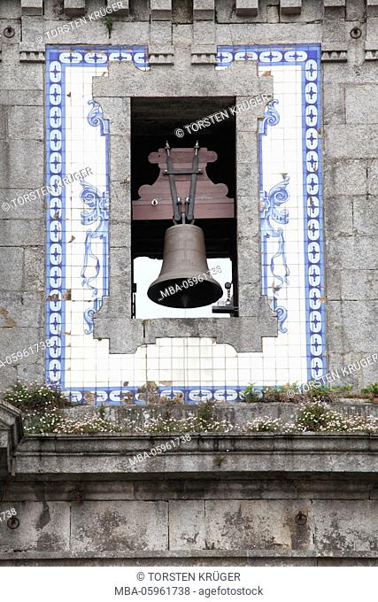 Church bell, Igreja Santo Idelfonso, Porto, district of Porto, Portugal, Europe
