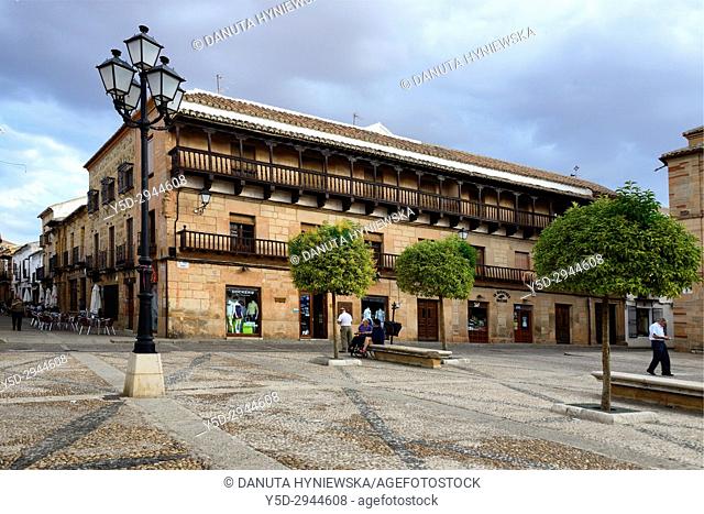 Plaza Mayor, Villanueva de los Infantes - Ruta de Don Quijote, province of Ciudad Real, Castile-La Mancha, Spain, Europe
