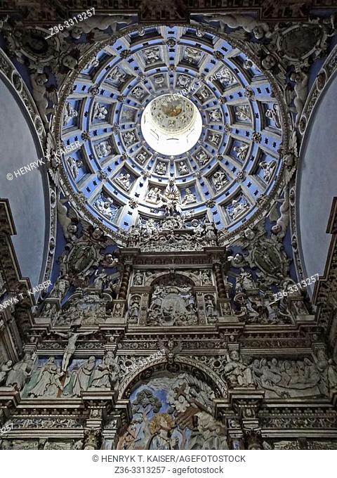 Inside of Chapel of the Boim family, Lviv, Ukraine,