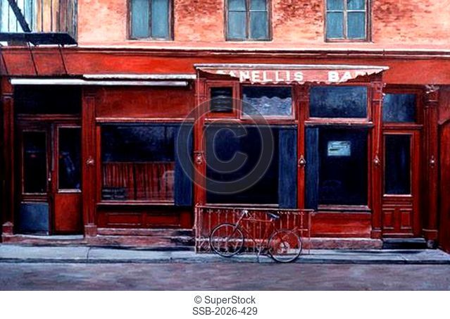Fanelli Bar, Soho, New York, NY, 1985, Anthony Butera, b.20th C., Oil