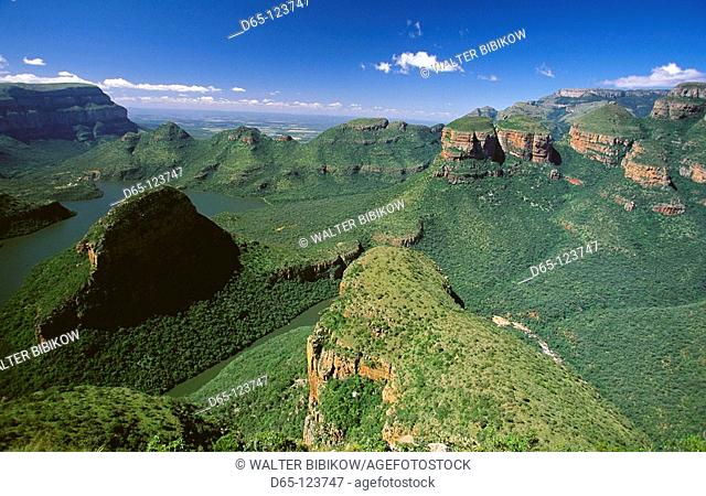 The Three Rondavels, Blyde River Canyon, Drakensberg area. Mpumalanga province, South Africa