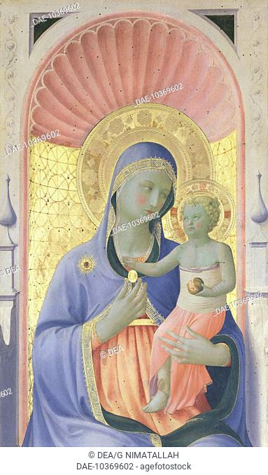 Annalena Altarpiece, ca 1430, by Giovanni da Fiesole known as Fra Angelico (1400-ca 1455), tempera on wood, 108x202 cm. Detail