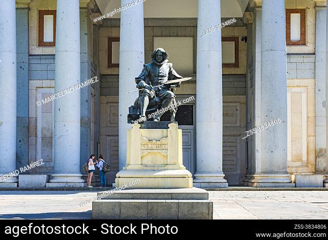 Velázquez or the Statue of Velázquez is an instance of public art in Madrid, Spain. Located in front of the main gate of the Prado Museum