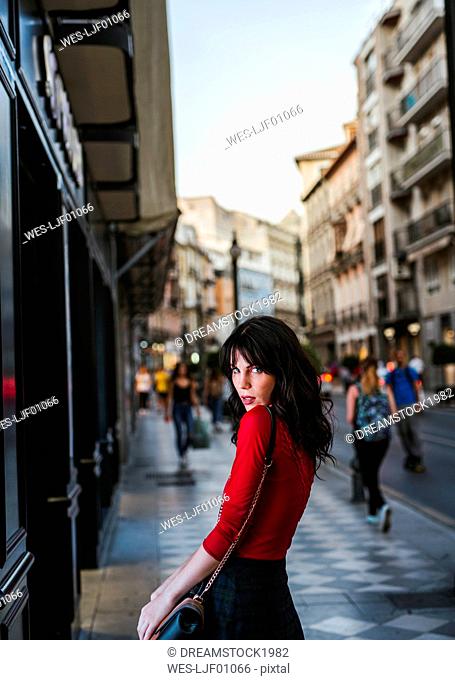 Young woman in the city
