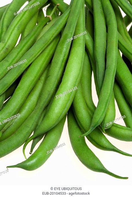 Ripe ready fresh green beans