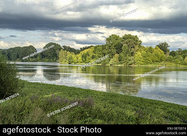 loire river landscape at Beaugency, Loire Valley, France